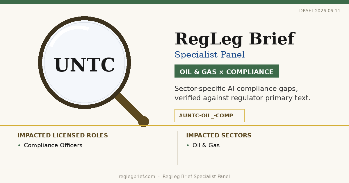Oil & Gas Compliance teams: documentation and reporting gaps possible from AI reading of BBNJ Agreement