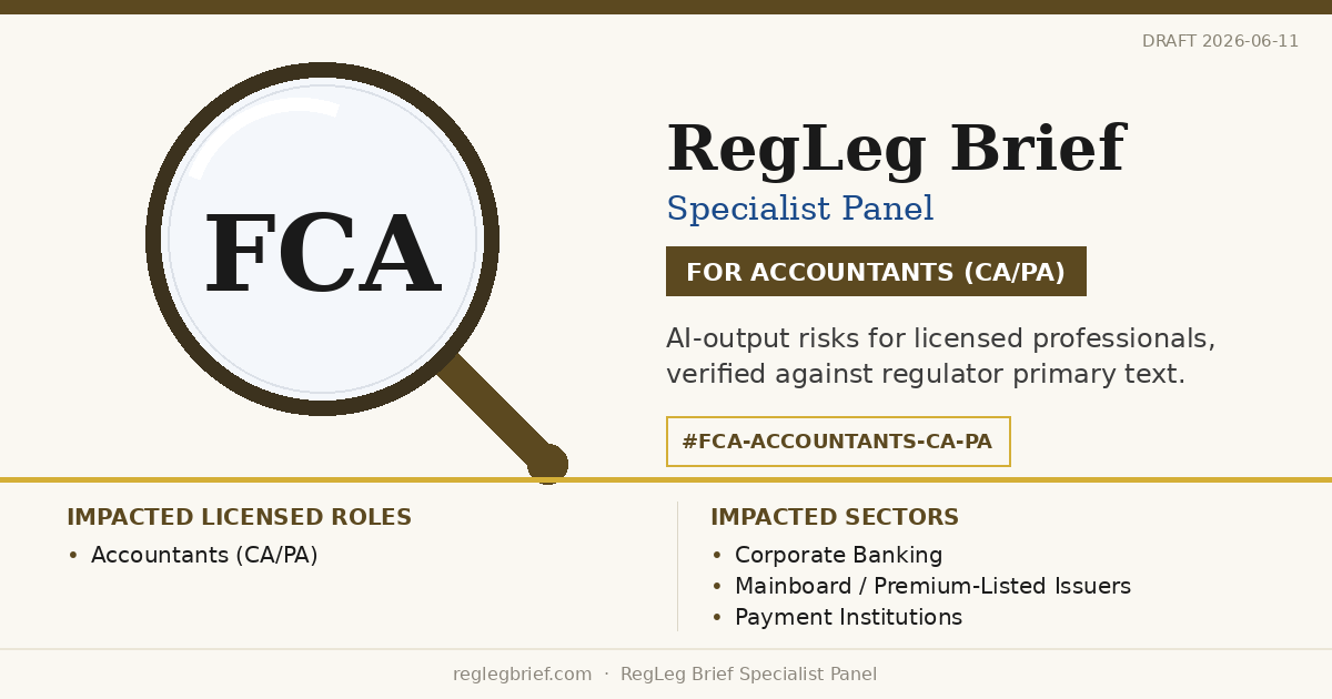 Accountants (CA/PA): AI summaries of Consumer Duty may understate professional obligations