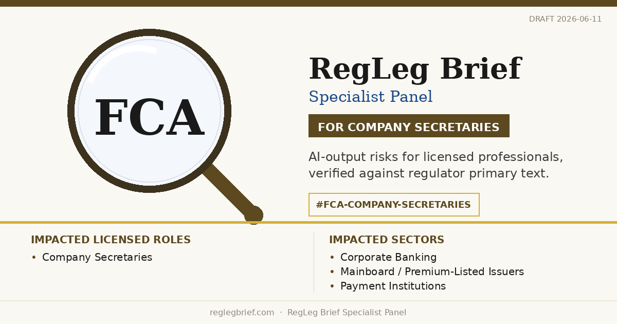 Company Secretaries: AI summaries of Consumer Duty may understate professional obligations