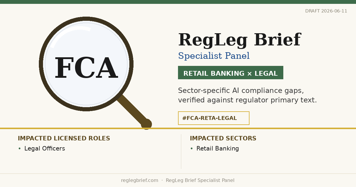 Retail Banking Legal teams: documentation and reporting gaps possible from AI reading of Consumer Duty