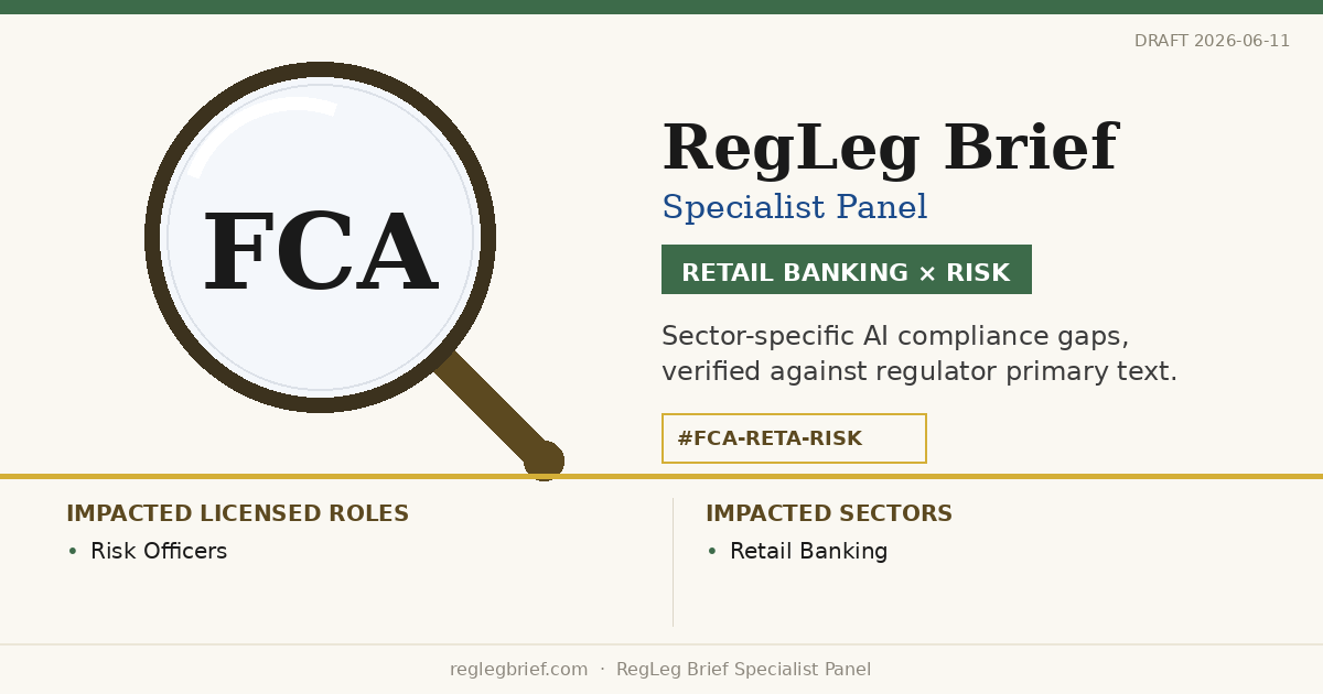 Retail Banking Risk teams: documentation and reporting gaps possible from AI reading of Consumer Duty