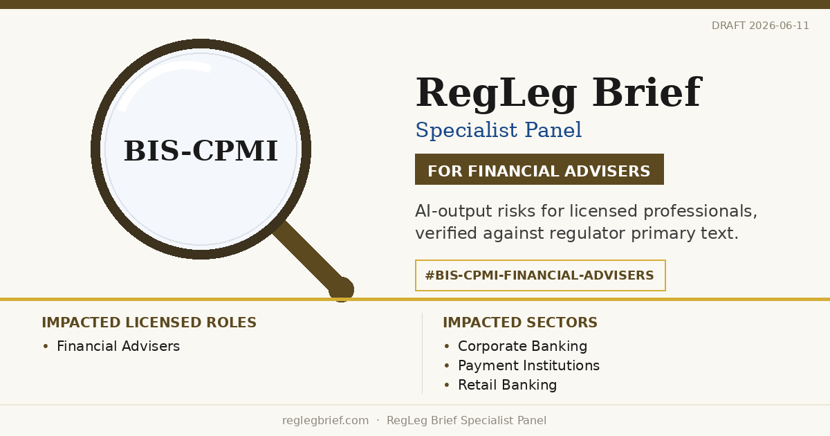 Financial Advisers: AI summaries of CPMI Cross-Border API Harmonisation 2024 may understate professional obligations