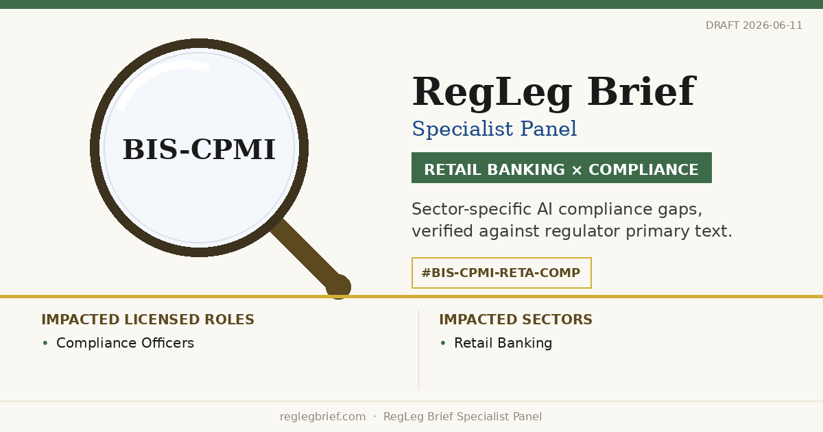 Retail Banking Compliance teams: documentation and reporting gaps possible from AI reading of CPMI Cross-Border API Harmonisation 2024