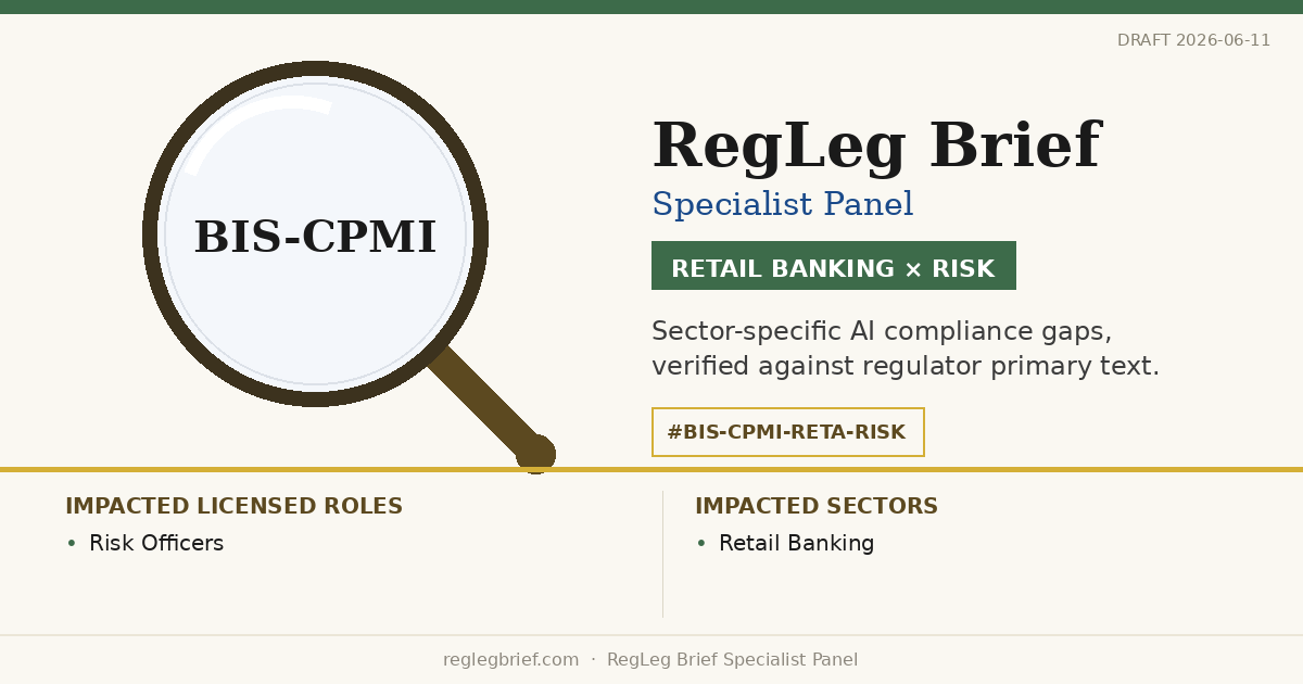 Retail Banking Risk teams: documentation and reporting gaps possible from AI reading of CPMI Cross-Border API Harmonisation 2024