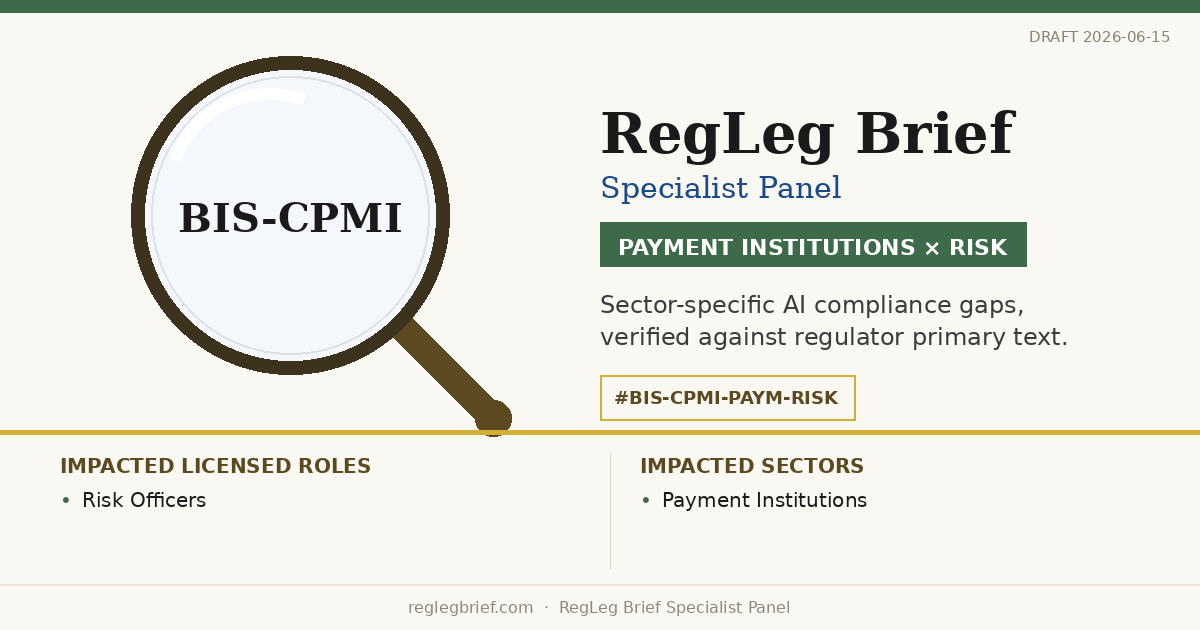 Payment Institutions Risk teams: documentation and reporting gaps possible from AI reading of CPMI FPS Interlinking Governance 2024