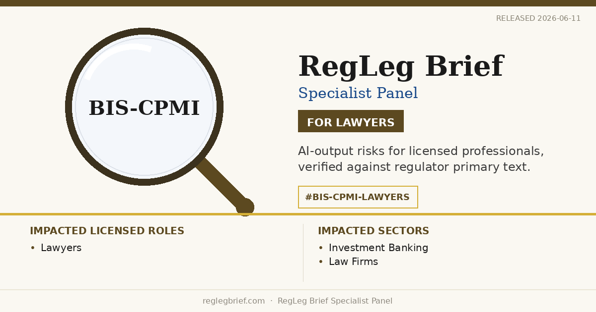Lawyers: AI summaries of CPMI-IOSCO Initial Margin Disclosure (2026 consult) may understate professional obligations