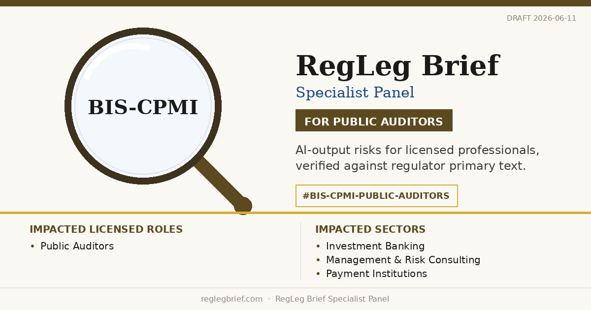 Public Auditors: AI summaries of PFMI Level 3 General Business Risk (2025) may understate professional obligations