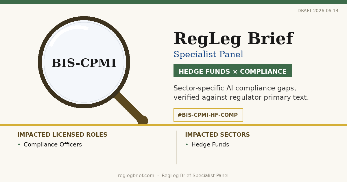 Hedge Funds Compliance teams: documentation and reporting gaps possible from AI reading of CPMI-IOSCO VM Effective Practices 2025