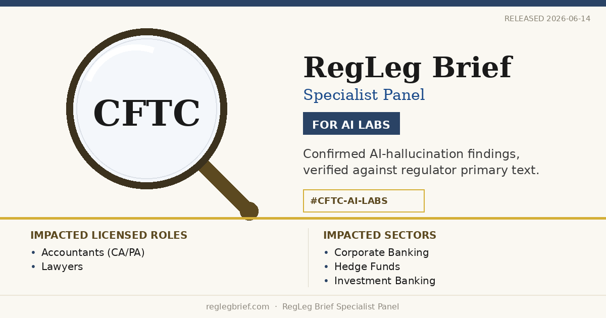Specialist Panel: Frontier AI models misread CFTC Regulation 1.25 (Customer Funds Investments)