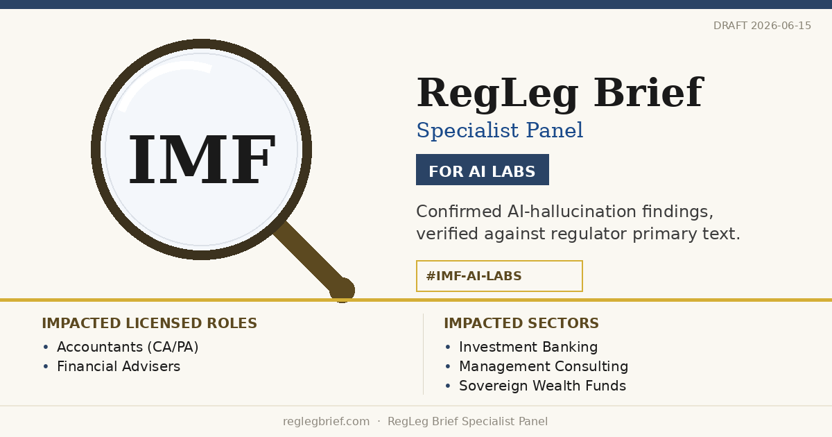 Alert: Frontier AI models misread IMF Precautionary Balances 2026